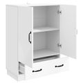 vidaXL Servírovacia skriňa Biela s vysokým leskom 66 x 34,5 x 92 cm