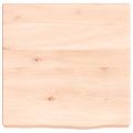 vidaXL Nástenná polica 40x40x(2-6) cm neošetrený dubový masív