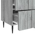 vidaXL Nočný stolík Sivá sonoma 43 x 34,5 x 49,5 cm Kompozitné drevo