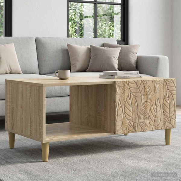 vidaXL Konferenčný stolík Dub sonoma 90 x 50 x 40 cm Kompozitné drevo