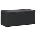 vidaXL Záhradný úložný box s podsedákom antracitový 350 l PP