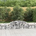 vidaXL Oblúkový gabionový kôš 8 ks 300x50x40/60 cm pozinkované železo
