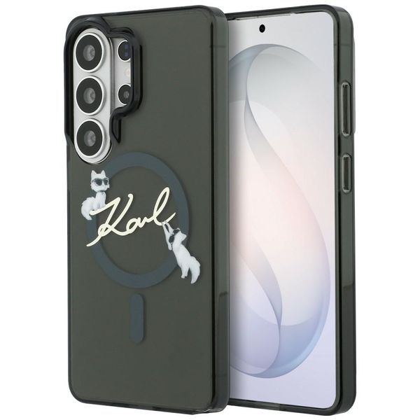 Puzdro Karl Lagerfeld IML KC Script MagSafe pre Samsung Galaxy S26 Ultra čierne