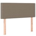vidaXL Posteľ boxsping s matracom a LED sivohnedá 120x200 cm látka