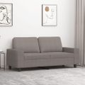 vidaXL 2-miestna pohovka sivohnedá 140 cm látka