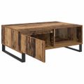 vidaXL Konferenčný stolík Staré drevo 90 x 60 x 35 cm Kompozitné drevo