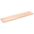 vidaXL Stolová doska 220x50x(2-6) cm neošetrený masív, živé hrany