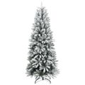 vidaXL Umelý vianočný stromček 300 LED a snehové vločky 240 cm