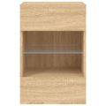 vidaXL TV nástenná skrinka s LED svetlami dub sonoma 40x30x60,5 cm