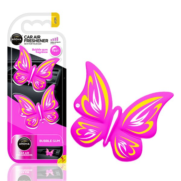 Osviežovače vzduchu AROMA FANCY SHAPES BUTTERFLY Bubble Gum
