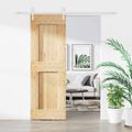 vidaXL Posuvné dvere 70 x 210 cm Masívne borovicové drevo (neupravené)