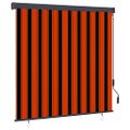 vidaXL Roleta Oranžová a hnedá 180 x 250 cm Textil a hliník