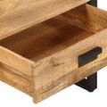 vidaXL Konferenčný stolík 100x54x40 cm mangovníkový masív a železo