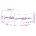 vidaXL Posteľ bez matraca 160x200 cm masívna borovica