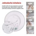 LED prisadené svietidlo FLORI okrúhle, biele, 18W, neutrálna biela