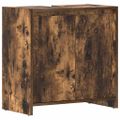 vidaXL Kúpeľňová skrinka dymový dub 60x33x61 cm spracované drevo