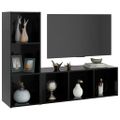 vidaXL TV skrinky 2 ks čierne 107x35x37 cm drevotrieska
