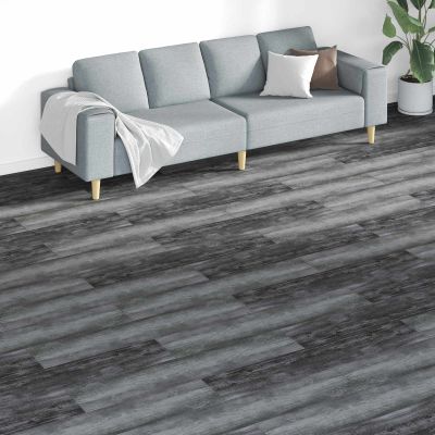 vidaXL Podlahové dosky 18 pcs Biely 5,26 m² PVC