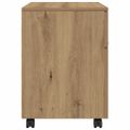 VidaXL Mobilná kartotéka s kolieskami Dub Artisan 45x38x54 cm Drevo