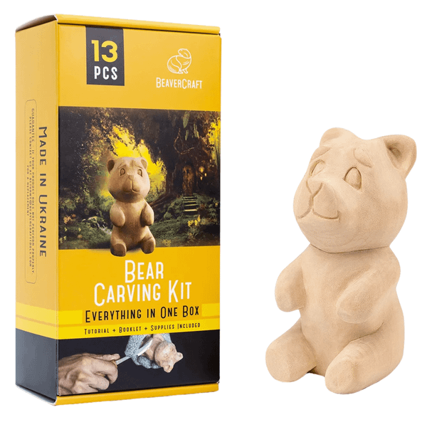 DIY05 Beavercraft Bear Carving Hobby-Kit