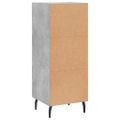 vidaXL Komoda betónovo sivá 34,5x34x90 cm spracované drevo