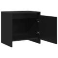 vidaXL Nočné stolíky 2 ks čierne 45x34x44,5 cm drevotrieska