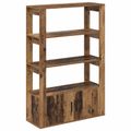 vidaXL Servírovacia skriňa Staré drevo 30 x 80 x 119.5 cm