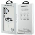 Puzdro Karl Lagerfeld pre iPhone 17 6,1" IML Choupette Sketch Logo MagSafe priehľadné