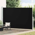 vidaXL Zaťahovacia bočná markíza na terasu 220x514 cm čierna