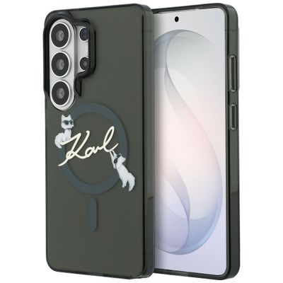 Puzdro Karl Lagerfeld IML KC Script MagSafe pre Samsung Galaxy S26 Ultra čierne