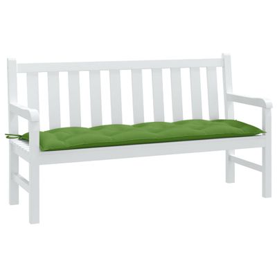 vidaXL Podložka na záhradnú lavičku zelená melanž 150x50x7cm látka