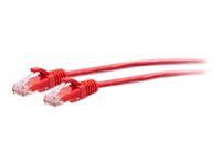 Červený - Patch kábel - RJ-45 (M) do RJ-45 (M) - 4,5 m - 4,8 mm - UTP - CAT 6a - lisovaný, prevedenie bez hrbolčekov - červená