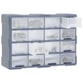 vidaXL Organizér so 16 strednými zásuvkami 52x16x37 cm