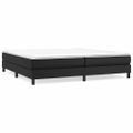 vidaXL Posteľný rám s boxspringom čierny 200x200 cm umelá koža