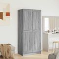vidaXL Šatník sivý dub sonoma 82,5x51,5x180 cm spracované drevo