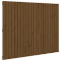vidaXL Nástenné čelo postele medovohnedé 140x3x110 cm masívna borovica