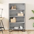 vidaXL Knižnica sivý dub sonoma 80x31x137,5 cm kompozitné drevo