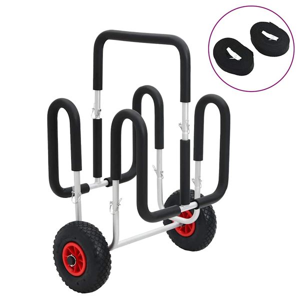 vidaXL SUP vozík pre 2 surfovacie dosky 90 kg hliník