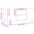 vidaXL Konferenčný stolík sivý sonoma 102x44,5x50 kompozitné drevo