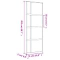 vidaXL Posuvné dvere zlaté 76x205 cm číre ESG sklo a hliník