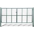 vidaXL Pletená záhradná brána 400x175 cm