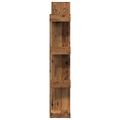 VidaXL Knižnica Staré drevo 86x25,5x140 cm Drevo