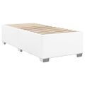 vidaXL Boxspring posteľ s matracom biela 80x200 cm umelá koža