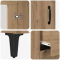 vidaXL Highboard Remeselný dub 69,5 x 34 x 180 cm Kompozitné drevo