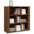 vidaXL Komoda hnedý dub 80x30x80 cm spracované drevo