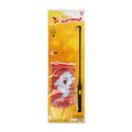 Lampion Halloween duch 15 cm so svietiacou paličkou 40 cm