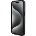 Puzdro Guess pre iPhone 15 Pro Max 6,7" GUHMP15XG4GFRK čierna HC MAGSAFE PU 4G RING CLASSIC LOGO