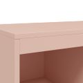 vidaXL Vysoká skrinka ružová 68x39x111,5 oceľ