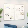 vidaXL Magnetická biela tabuľa skladacia 120x80x1,7 cm hliník