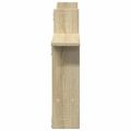 vidaXL Nástenné police 2 ks dub sonoma 50x12x50 cm kompozitné drevo